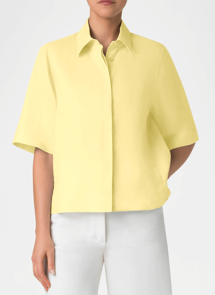 buttery yellow shirt women's fashion trends spring 2025